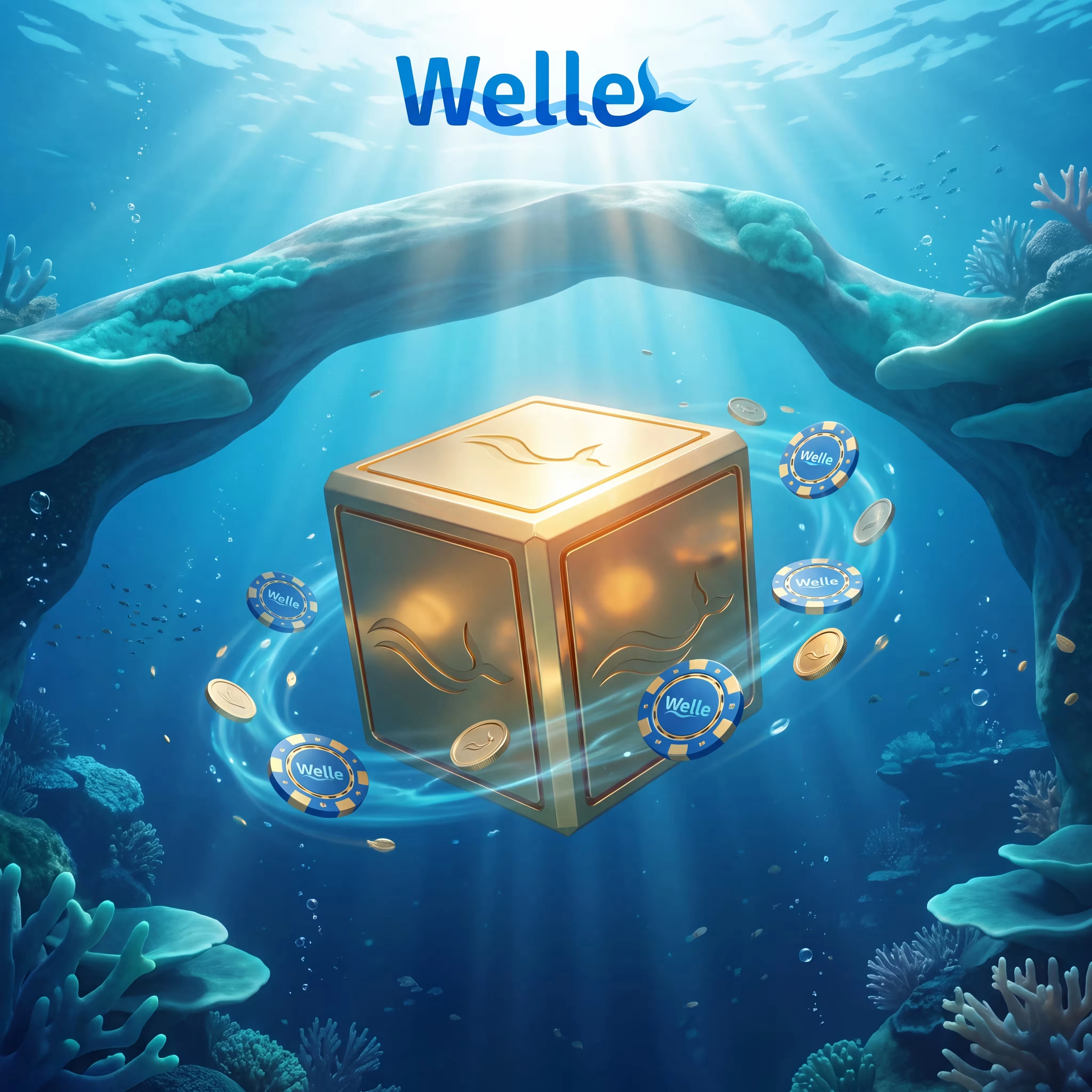 Golden Welle casino game cube underwater